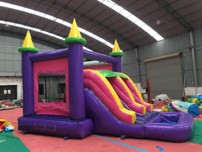Princesa inflable Bounce House With Pool de la casa del salto de los niños interiores