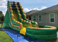Popular Inflatable Backyard Water Slide And Pool Safe And Convenient Air Flap