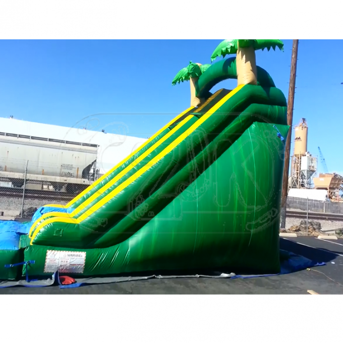 Piscina inflable comercial con los niños grandes de la diapositiva/del tobogán acuático inflable
