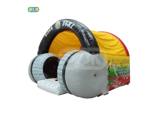 Headphone Inflatable Jumper Bouncer Moonwalk Bouncing Castle Bounce House